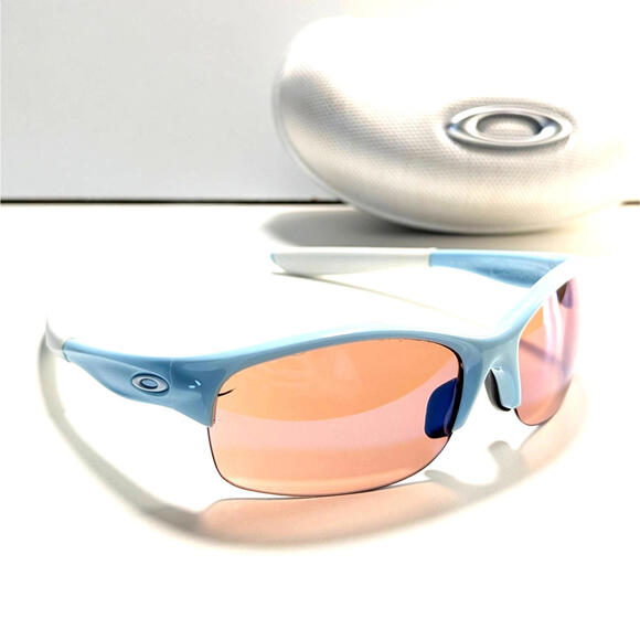 OAKLEY Commit Sunglasses Powder LightBlue White Frames 03-792 Size:62□12 USA 125 - Picture 1 of 7